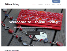 Tablet Screenshot of ethicalliving.net.au